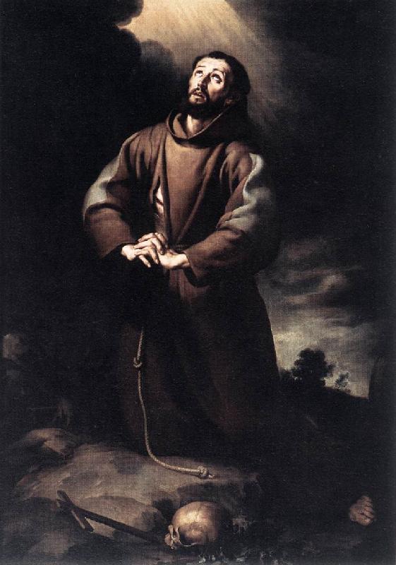 MURILLO, Bartolome Esteban St Francis of Assisi at Prayer sg oil painting image